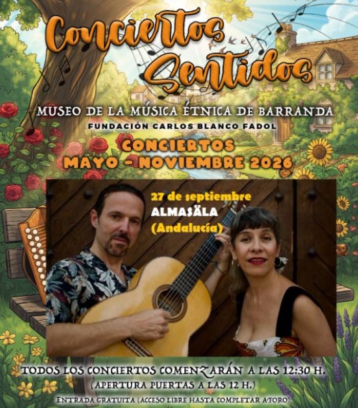 September 27 Almasäla in the Conciertos Sentidos season in Barranda