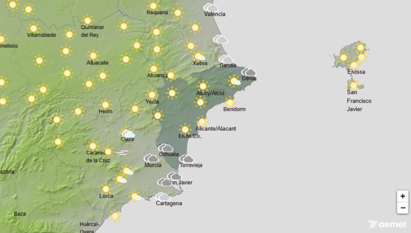 September heat continues to build: Alicante weekend weather forecast September 3-6