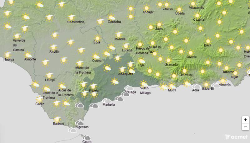 Warm weather gives way to cloud and rain: Andalucia weekend weather forecast September 3-6