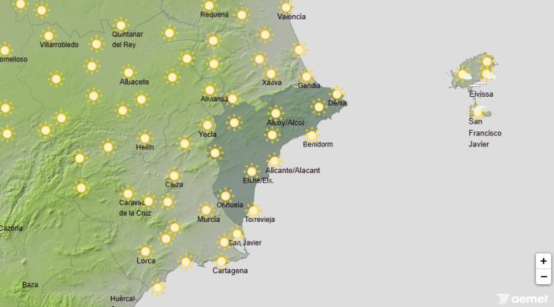 High temperatures followed by midweek storms: Alicante weather forecast September 7-10
