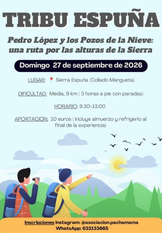 September 27 Tribu España community day out at the snow wells of Sierra Espuña
