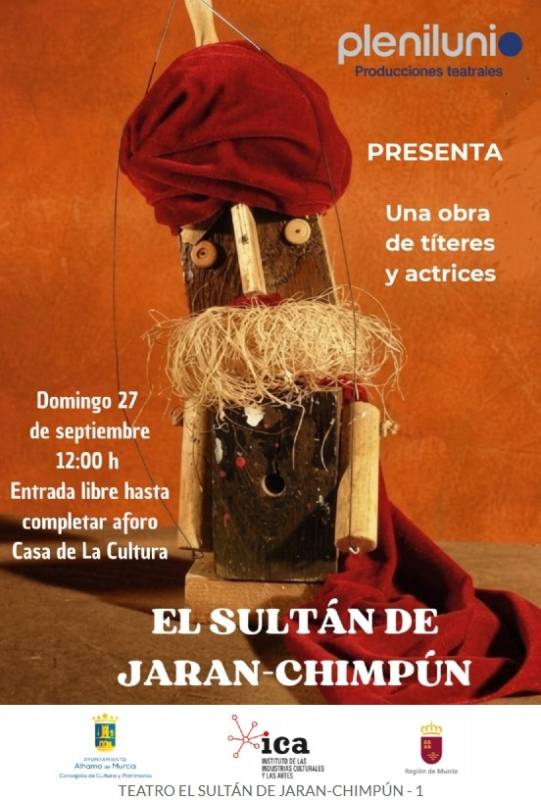 September 27 Puppet theatre for children in Alhama de Murcia
