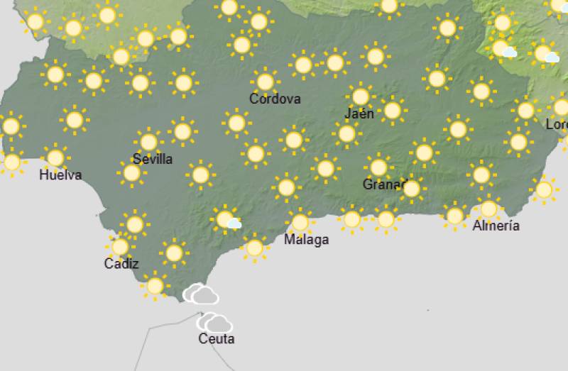Andalucía weekend weather forecast September 24-27: Heat warnings return as inland temperatures push back towards 40°C
