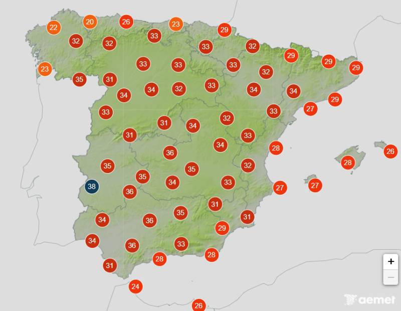 Spain weather forecast September 24-27: Autumn arrives with temperatures close to 40°C