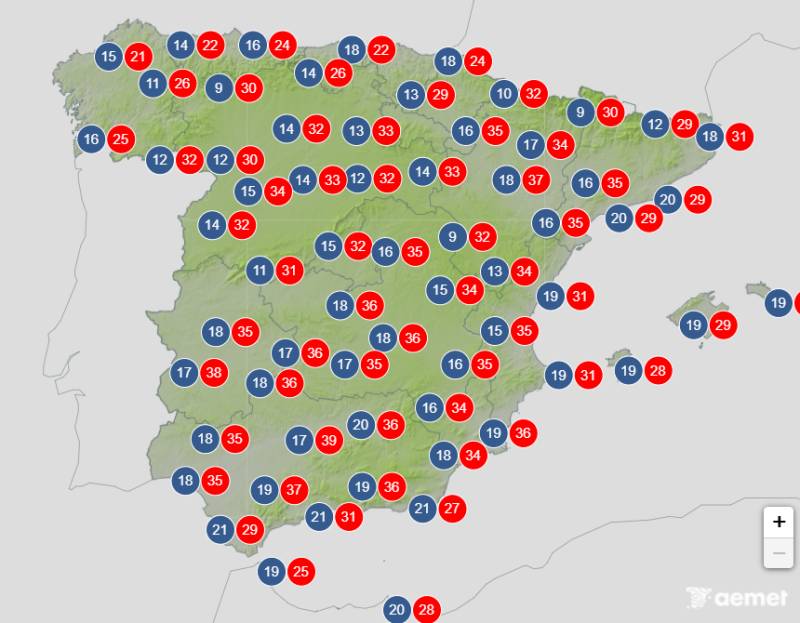 Spain weather forecast September 24-27: Autumn arrives with temperatures close to 40°C