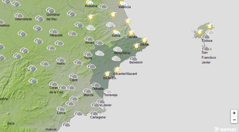 Alicante weather September 28-October 1: Warm days with showers on the way