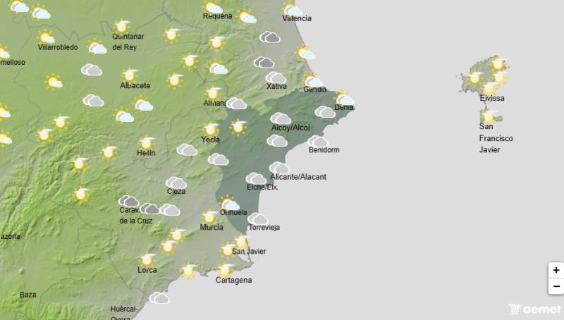 Alicante weather September 28-October 1: Warm days with showers on the way