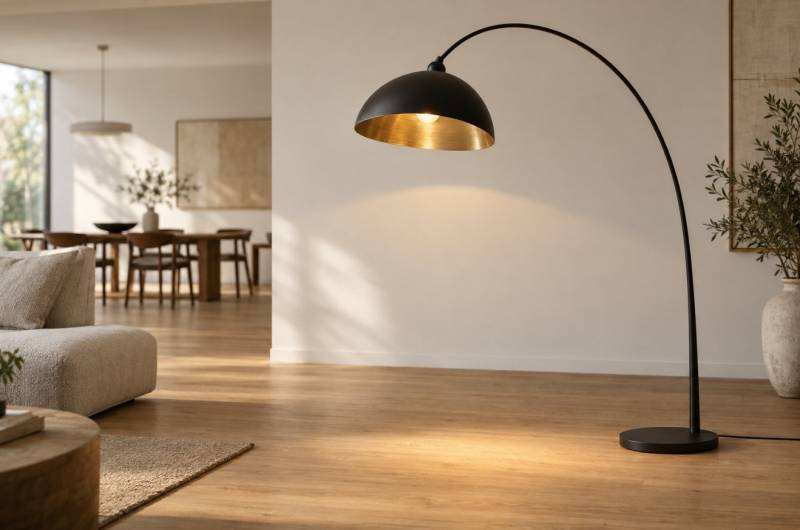 Lighting trends for floor lamps in open-plan interiors