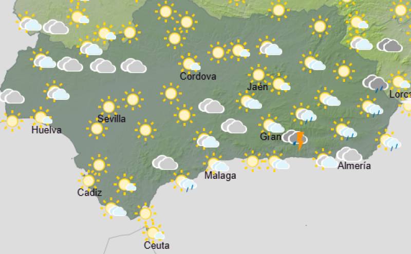 Andalucía weekend weather forecast October 8-11: Easing off, but the coast keeps a watchful eye on showers