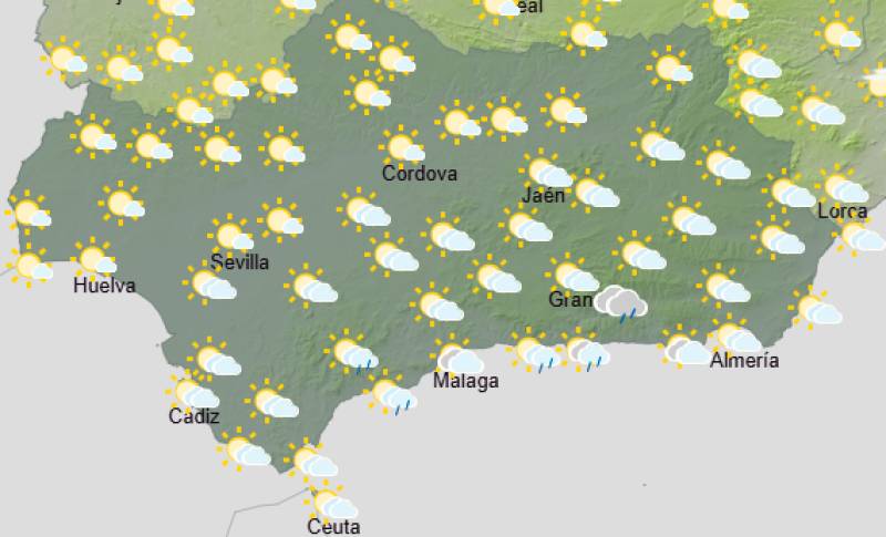 Andalucía weekend weather forecast October 8-11: Easing off, but the coast keeps a watchful eye on showers