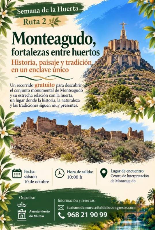 October 10 Free guided walk in the historic area of Monteagudo