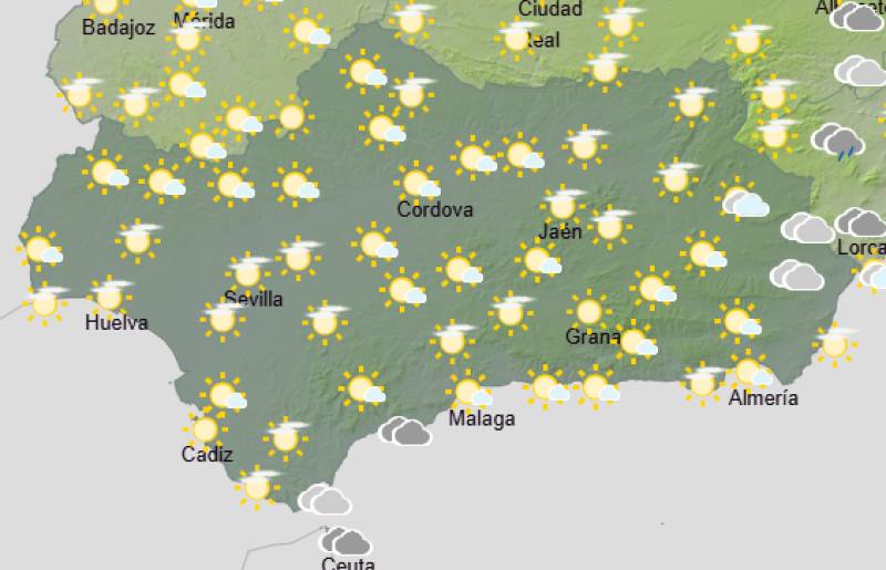 Andalucía weekend weather forecast October 15-18: Rain and storms arrive as temperatures fall