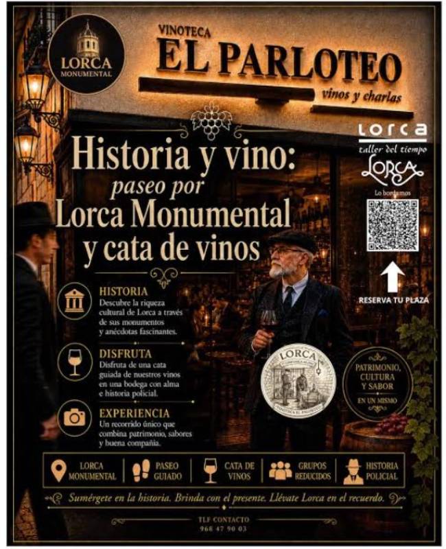 January 23 A history and wine tour in Lorca