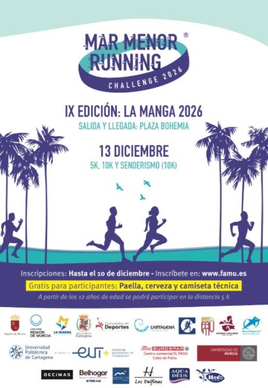 December 13 Running and hiking event in La Manga