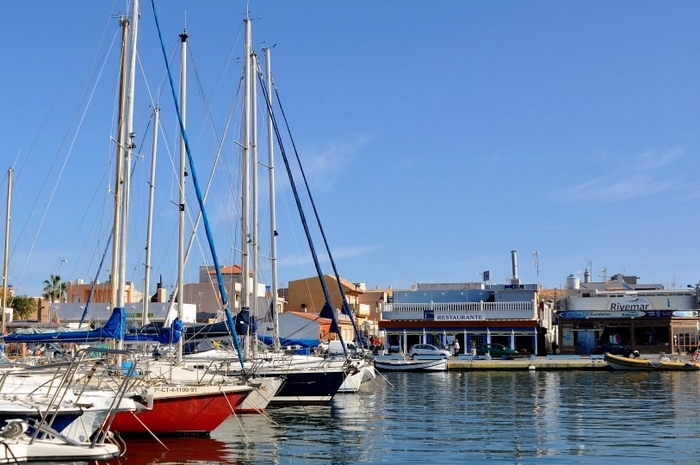 The fishing port and leisure marina of Cabo de Palos
