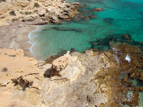 Mazarrón beaches: Cala Desnuda, nudist beach