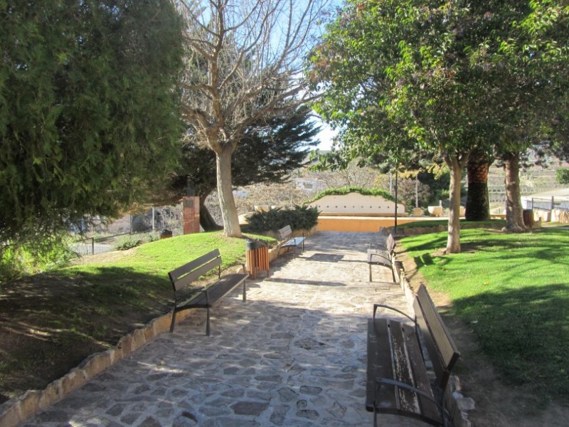 The La Estacada botanical garden in Jumilla