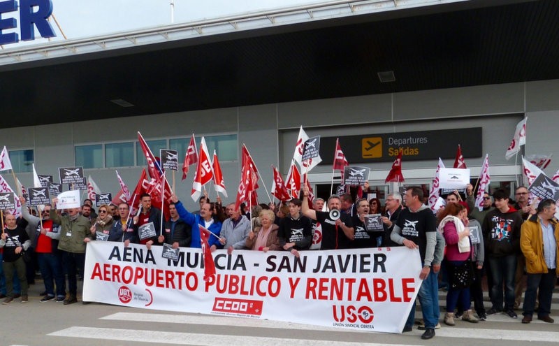 Unions call another demonstration to save San Javier airport