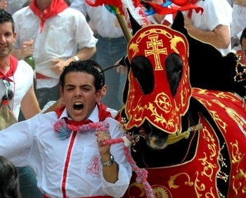 Running of the wine horses, Caravaca de la Cruz